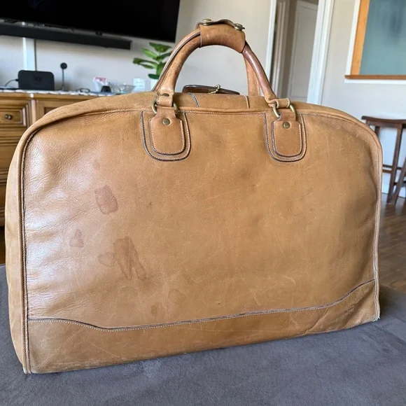 Vintage Ghurka No. 22 Traveler II Leather Duffle Bag Registered #B11 - Picture 6 of 16